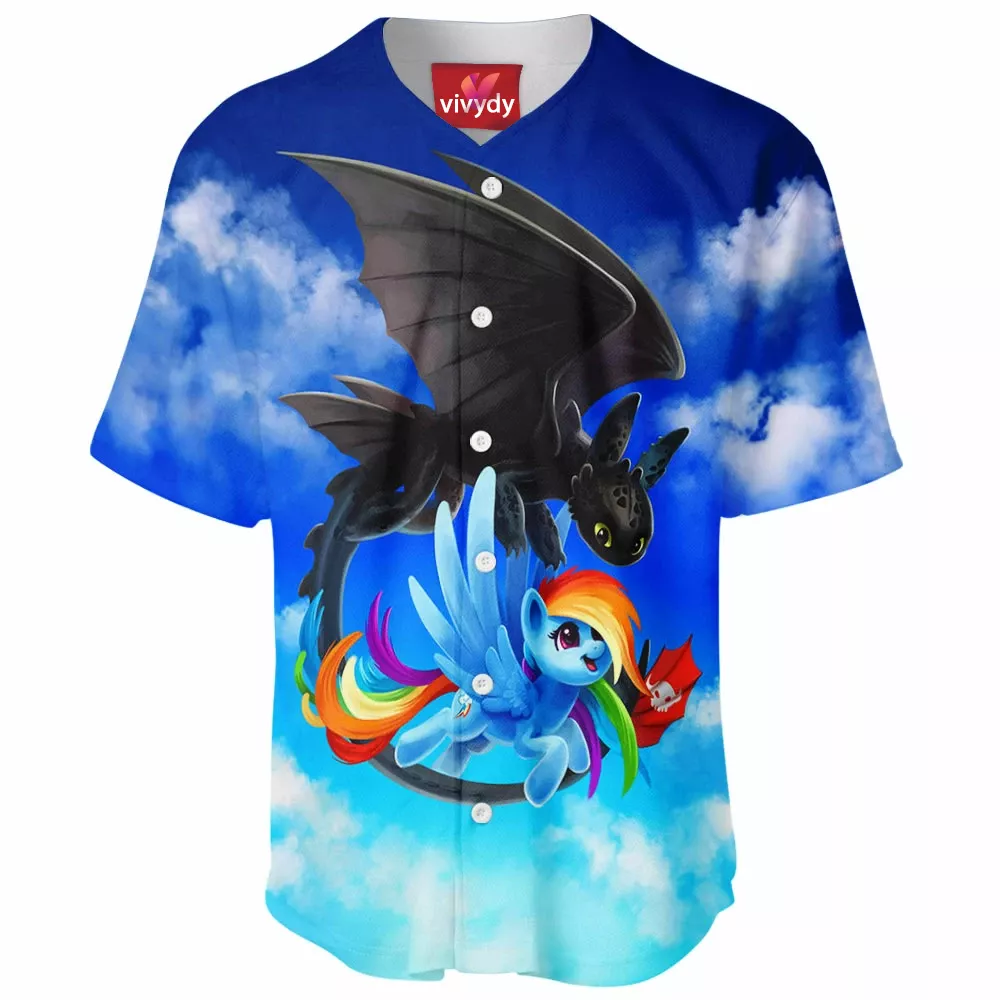 Toothless And Pony Baseball Jersey