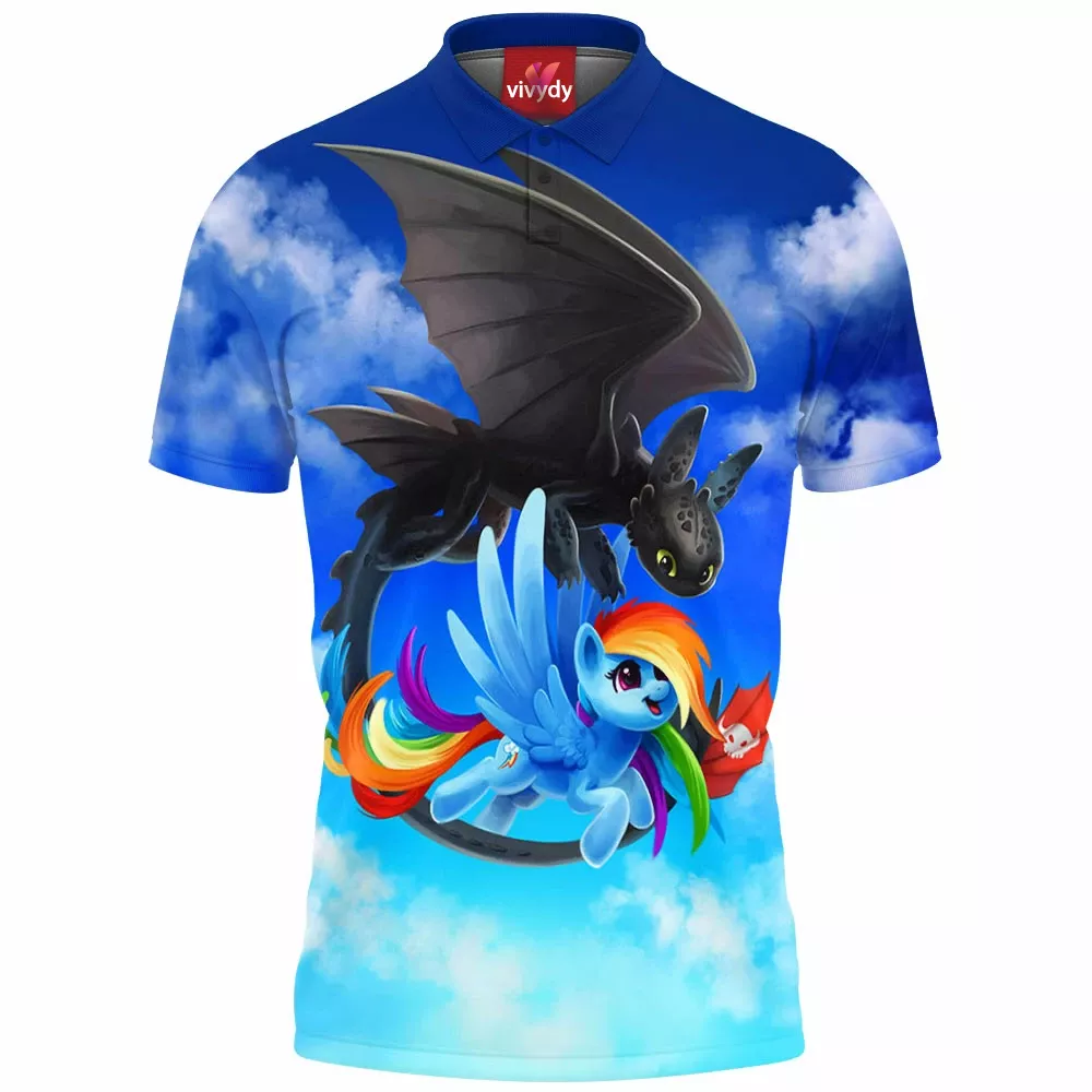 Toothless And Pony Polo Shirt