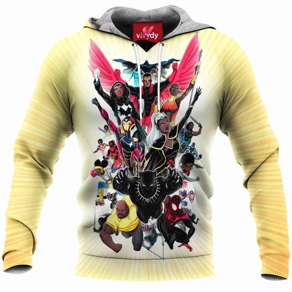 Black Superheroes Of The Comic Universe Hoodie