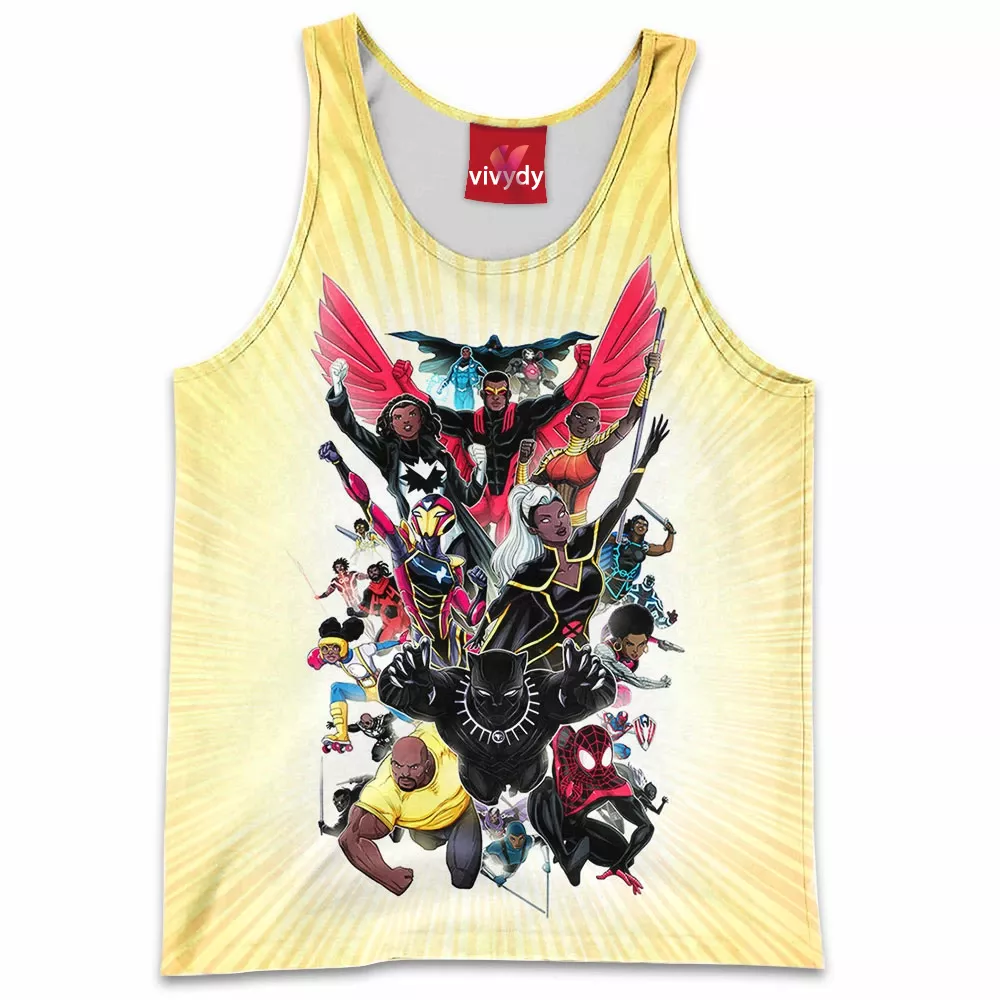 Black Superheroes Of The Comic Universe Tank Top