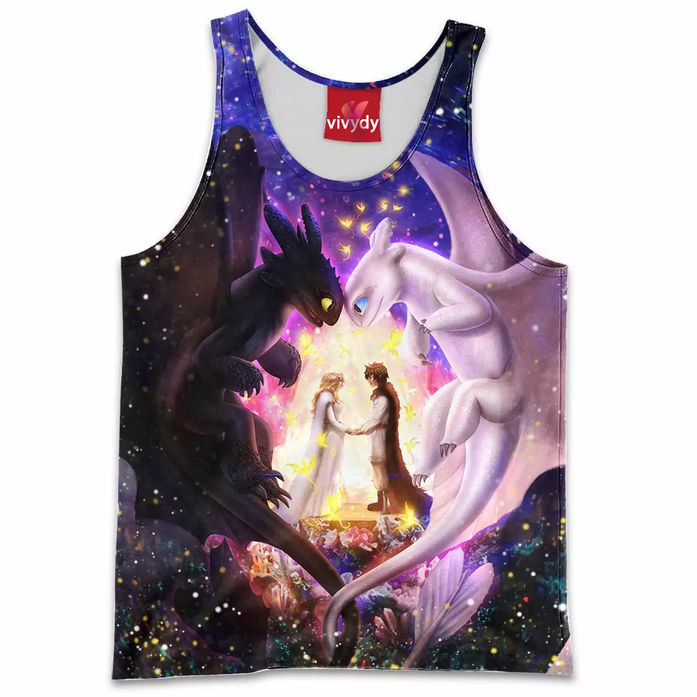 Toothless Night Light Fury Tank Top