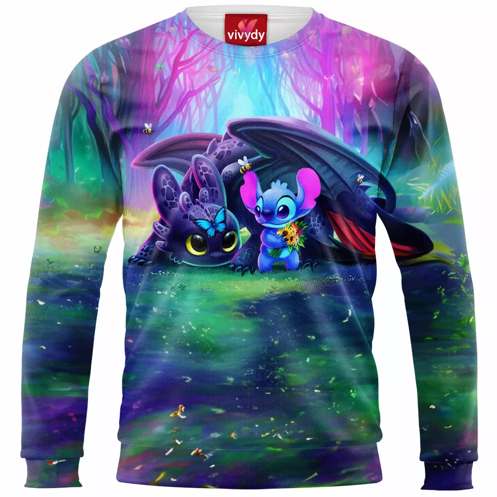 Toothless And Stitch Sweatshirt