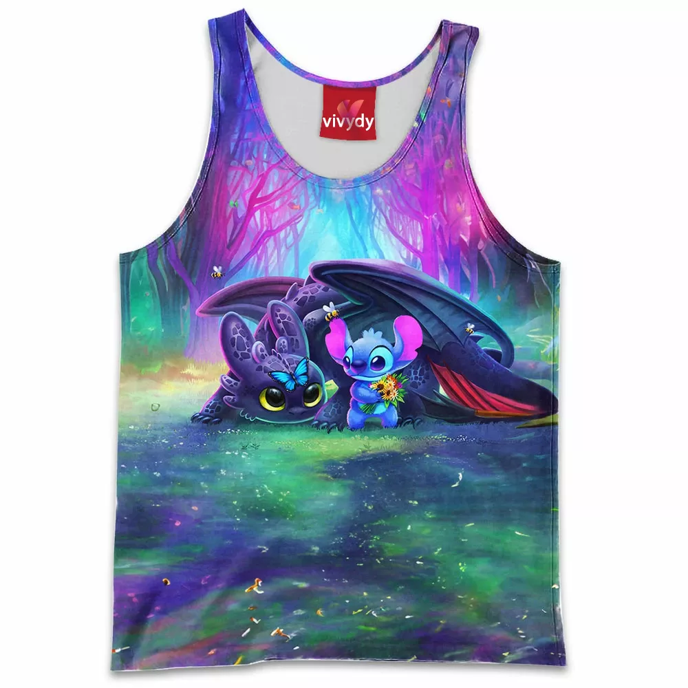 Toothless And Stitch Tank Top