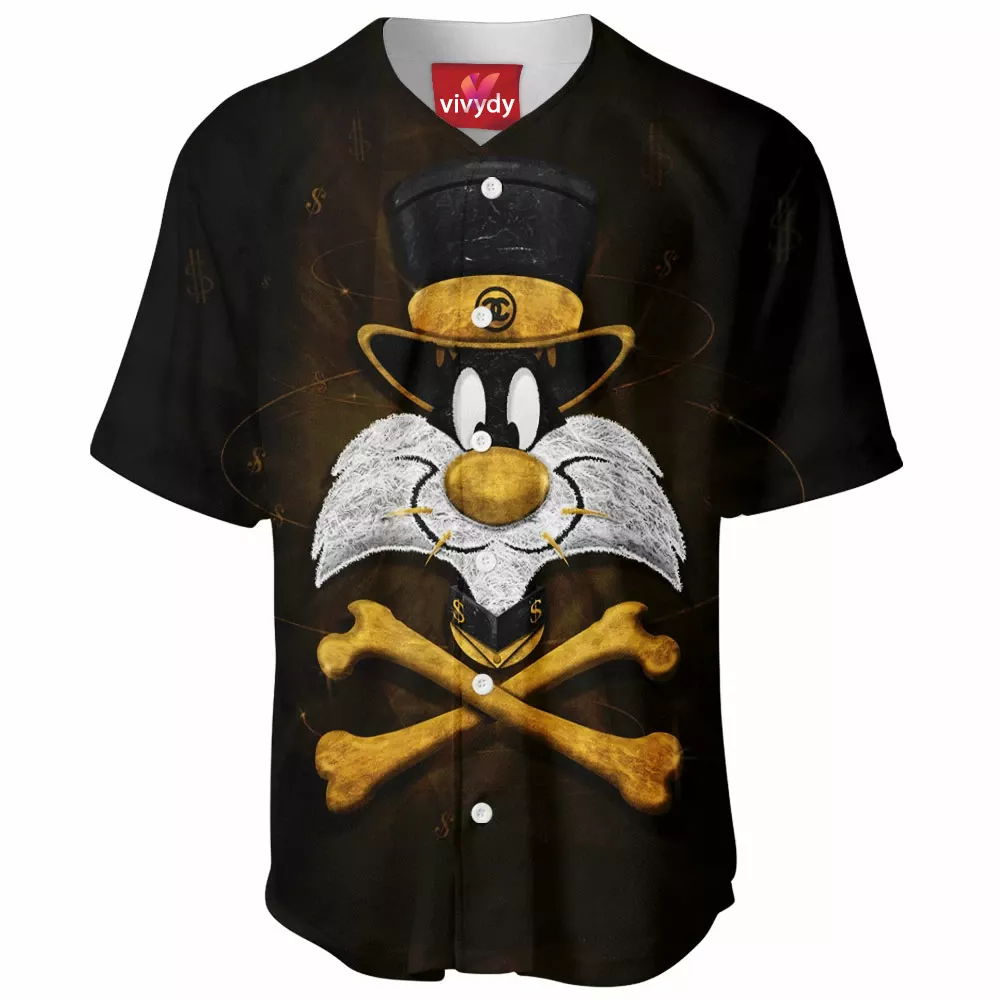 Sylvester the Cat,Meow Baseball Jersey