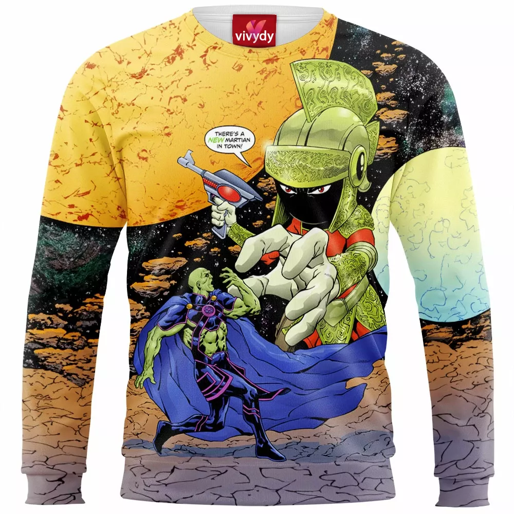 Martian Manhunter vs Marvin the Martian Sweatshirt