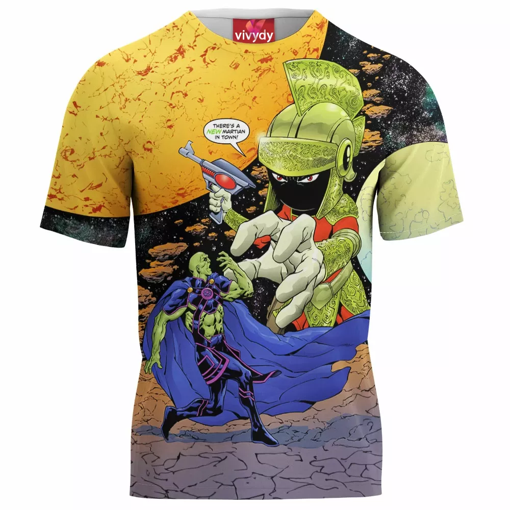 Martian Manhunter vs Marvin the Martian T-Shirt