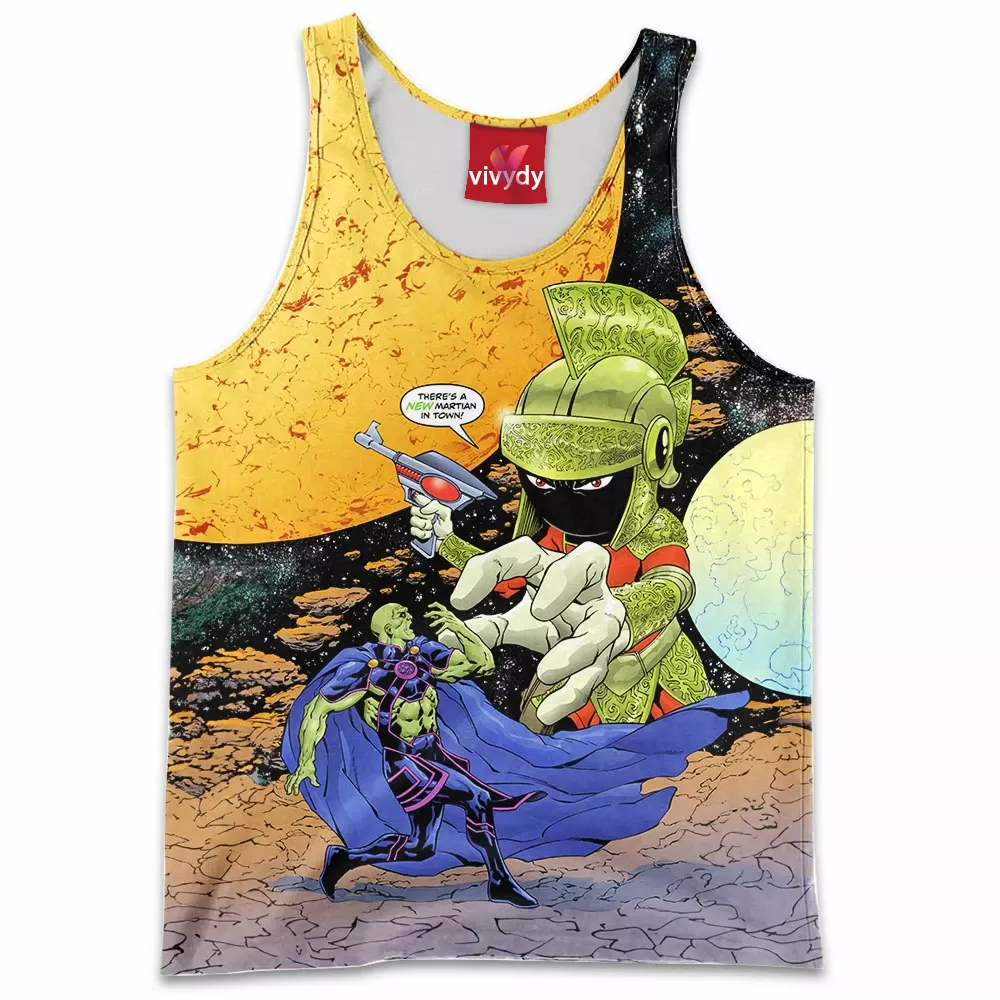 Martian Manhunter vs Marvin the Martian Tank Top