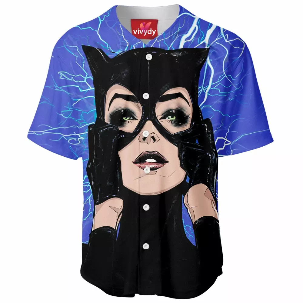 Cat,Meowwoman Baseball Jersey