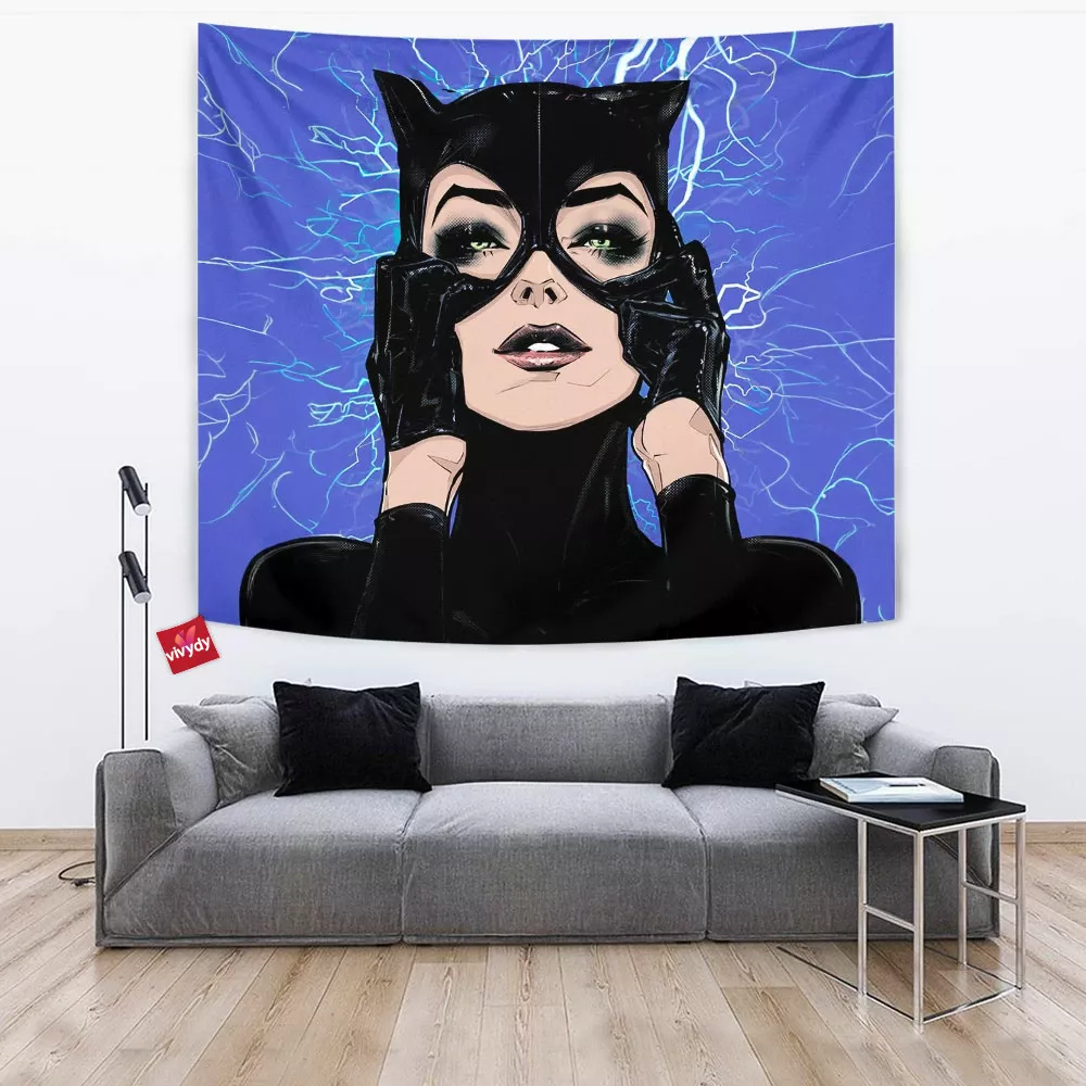 Cat,Meowwoman Tapestry