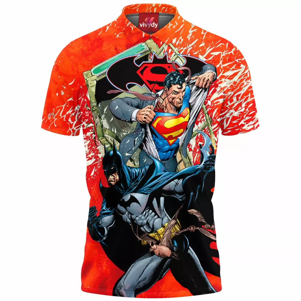 Superman Batman Polo Shirt