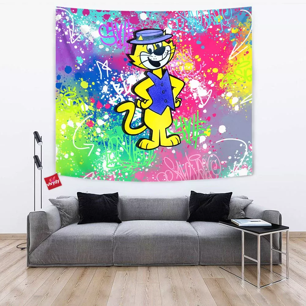 Top Cat,Meow Tapestry