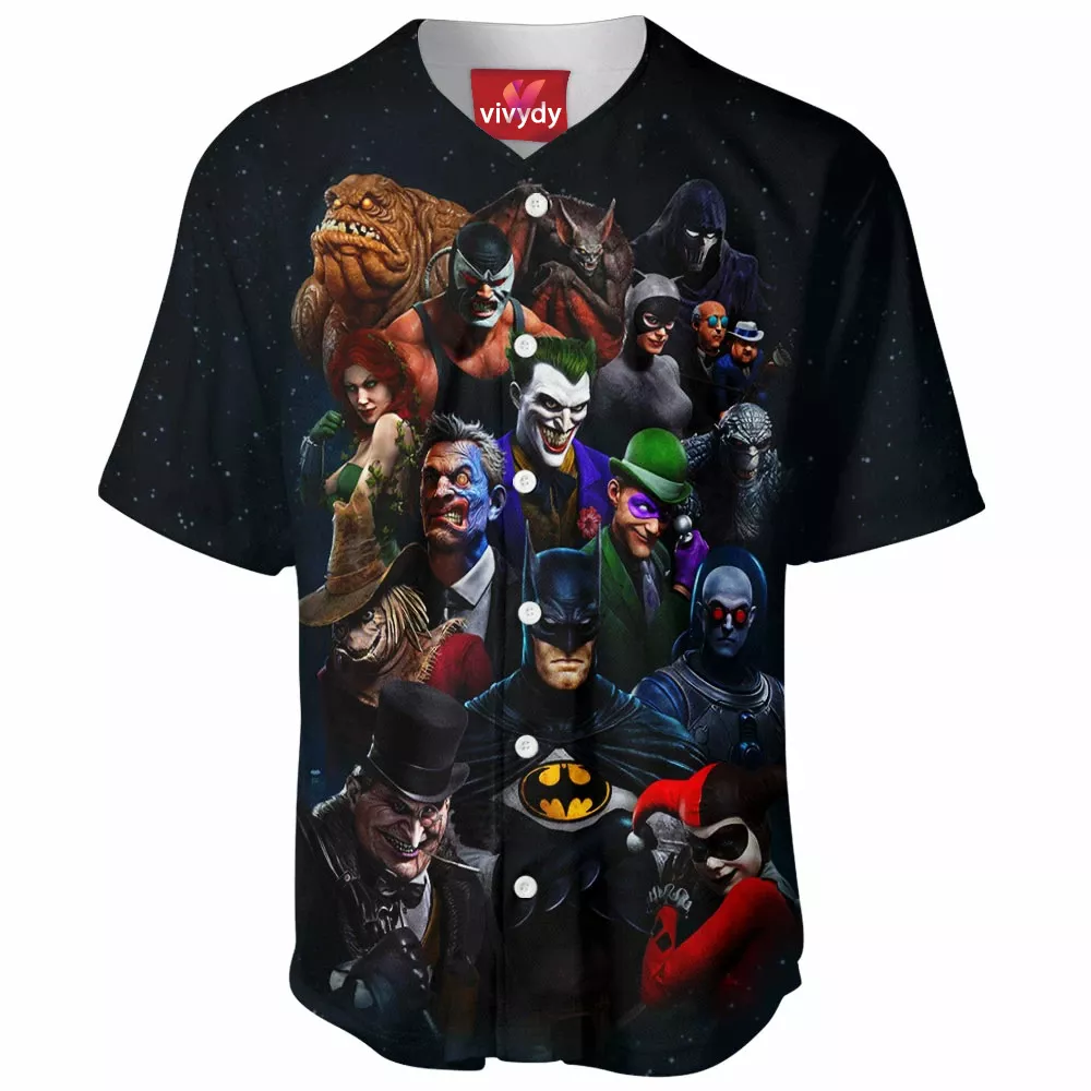 Batman Villain Baseball Jersey