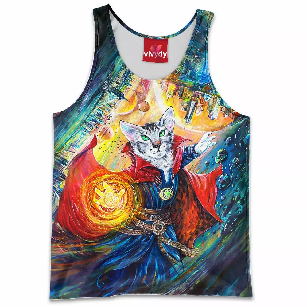 Doctor Stranger Cat Tank Top