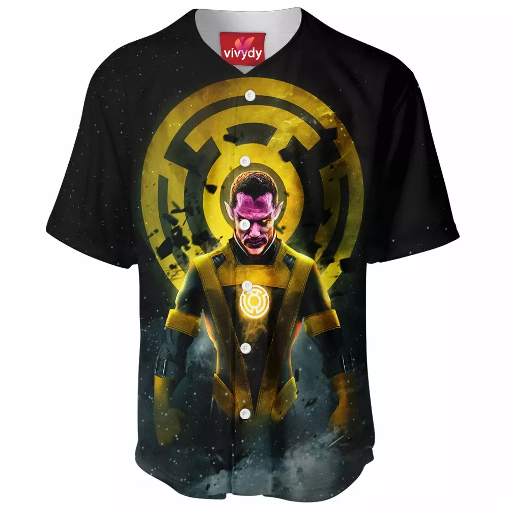 Yellow Lantern Sinestro Baseball Jersey