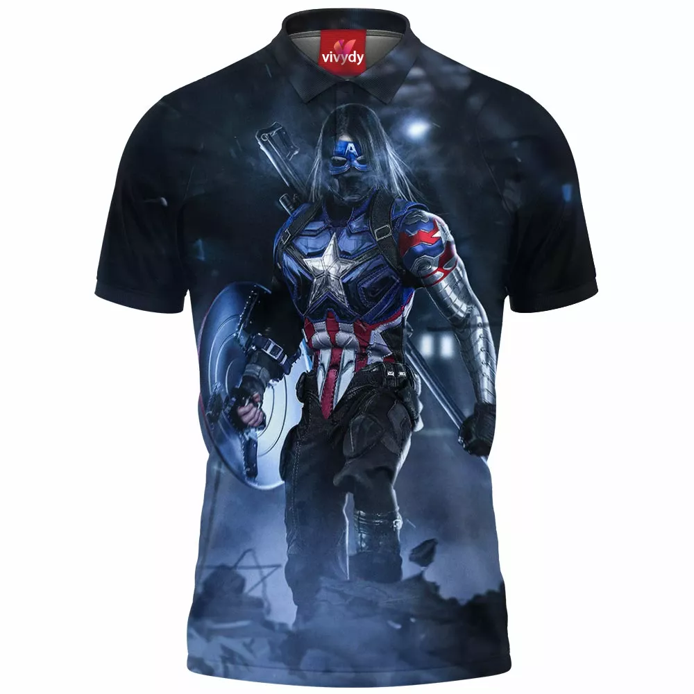 Winter Soldier x Captain America Polo Shirt