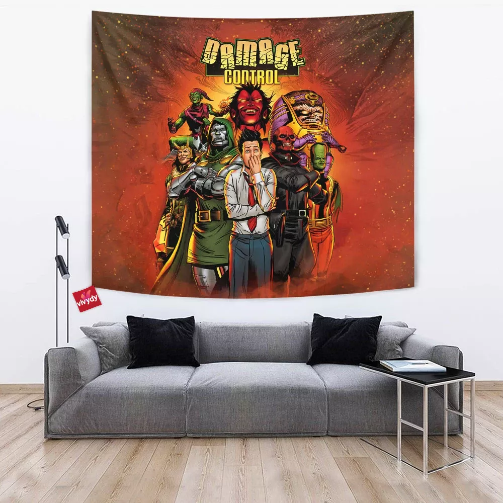 Comic Villains Tapestry