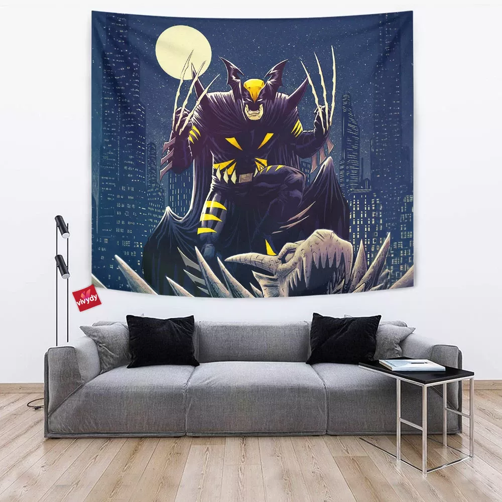 Wolverine x Batman Tapestry