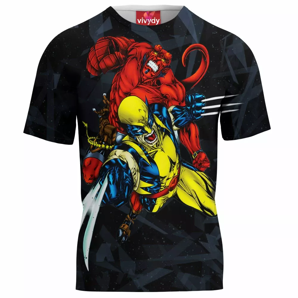 Wolverine Hellboy T-Shirt