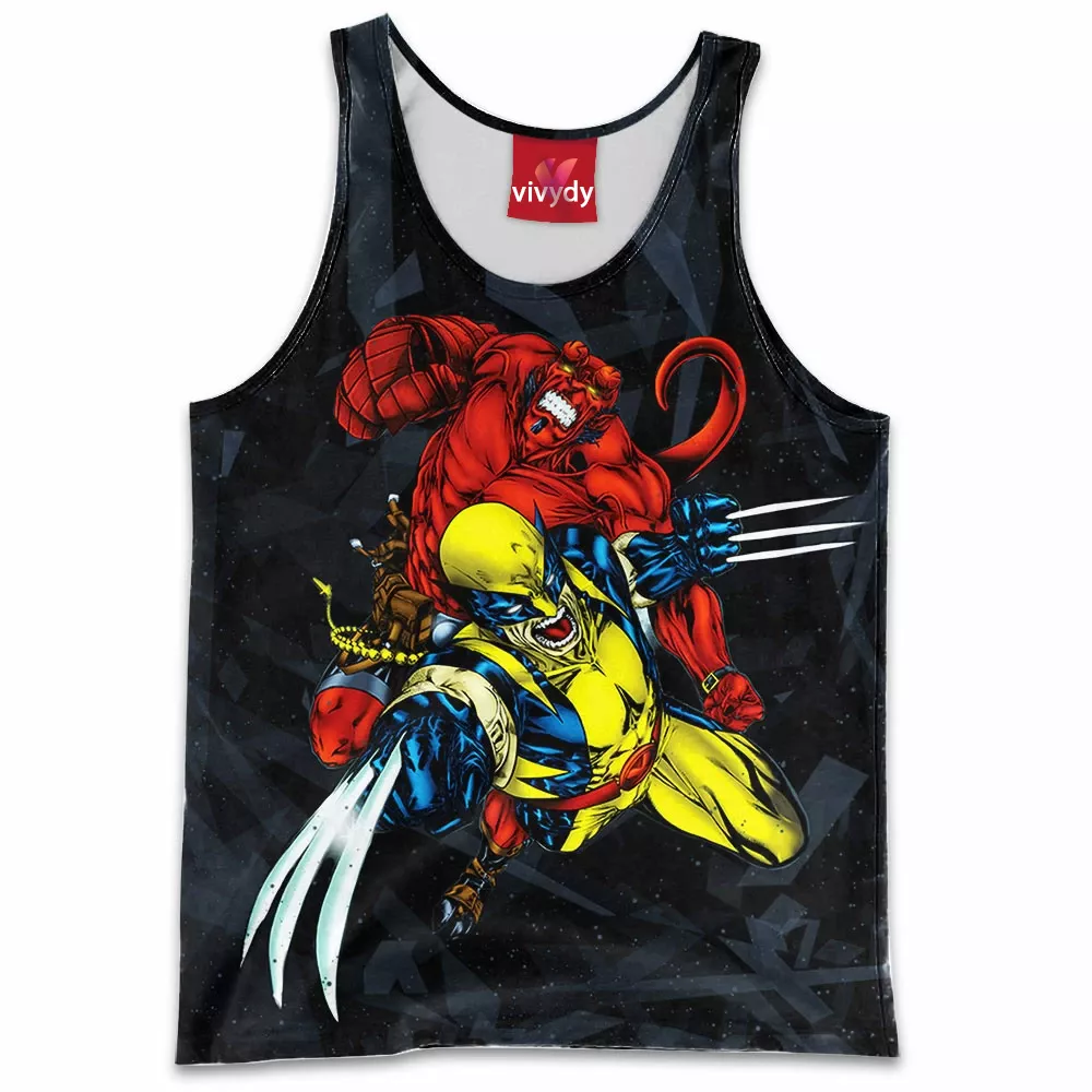 Wolverine Hellboy Tank Top