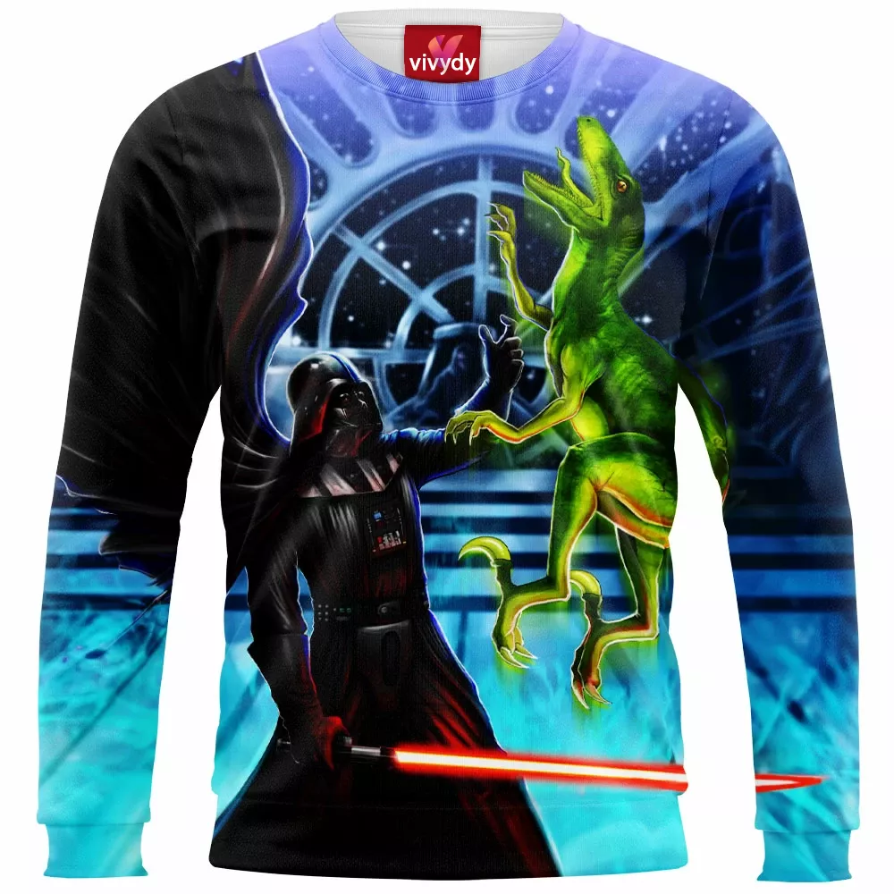 Darth Vader Vs Velociraptor Sweatshirt