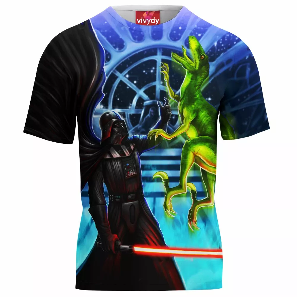 Darth Vader Vs Velociraptor T-Shirt