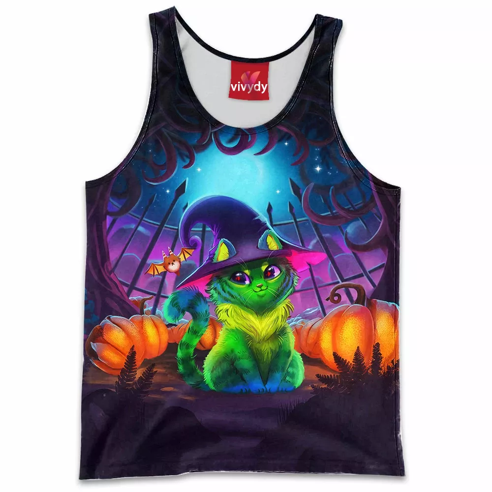 Halloween Kitty Tank Top