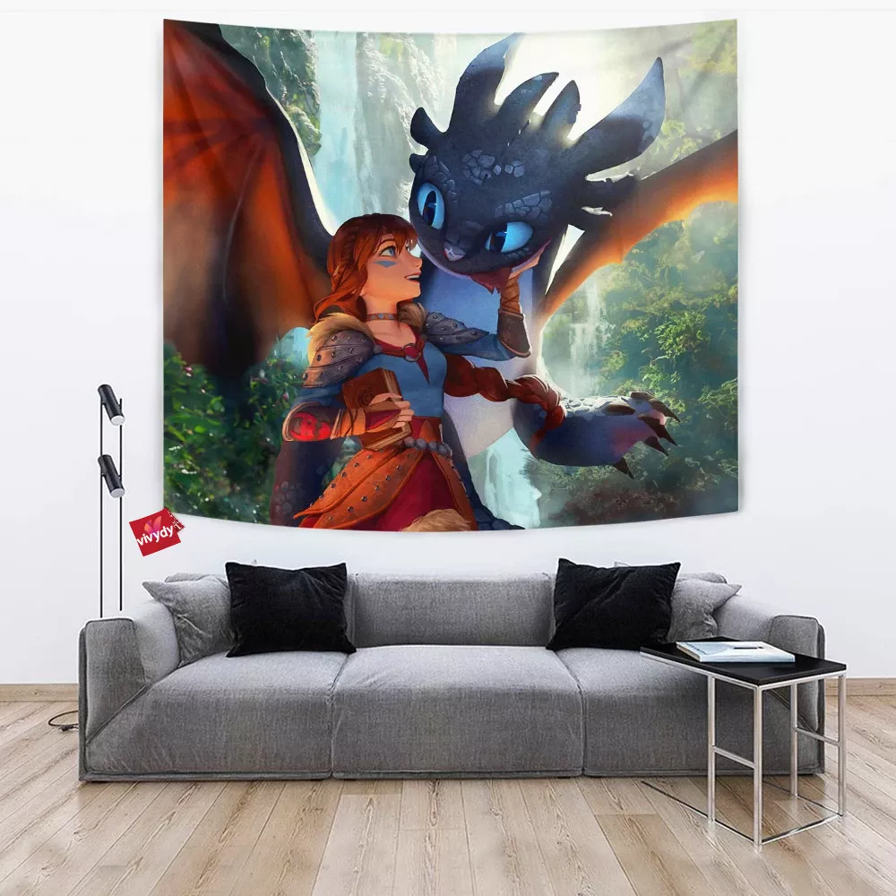 Zephyr And Dart Dragon Tapestry