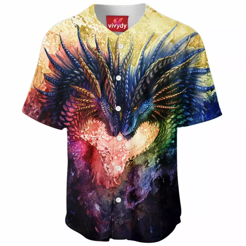 Colorful Dragons Baseball Jersey