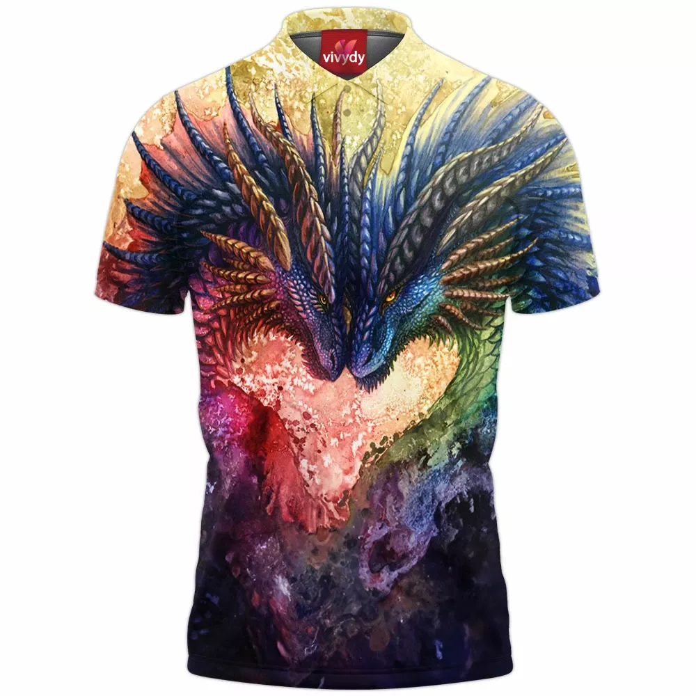 Colorful Dragons Polo Shirt