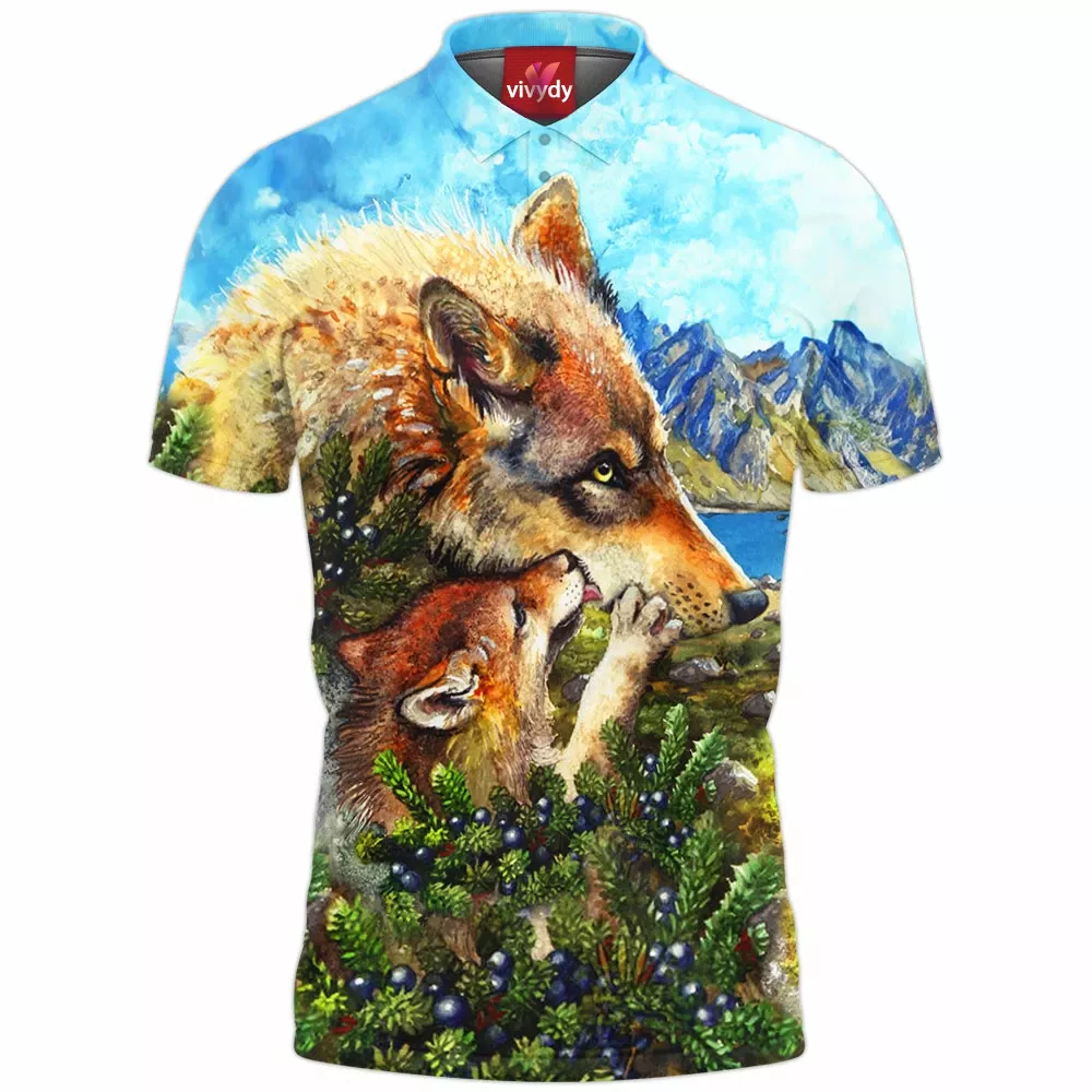 Wolf Cub Kiss Polo Shirt