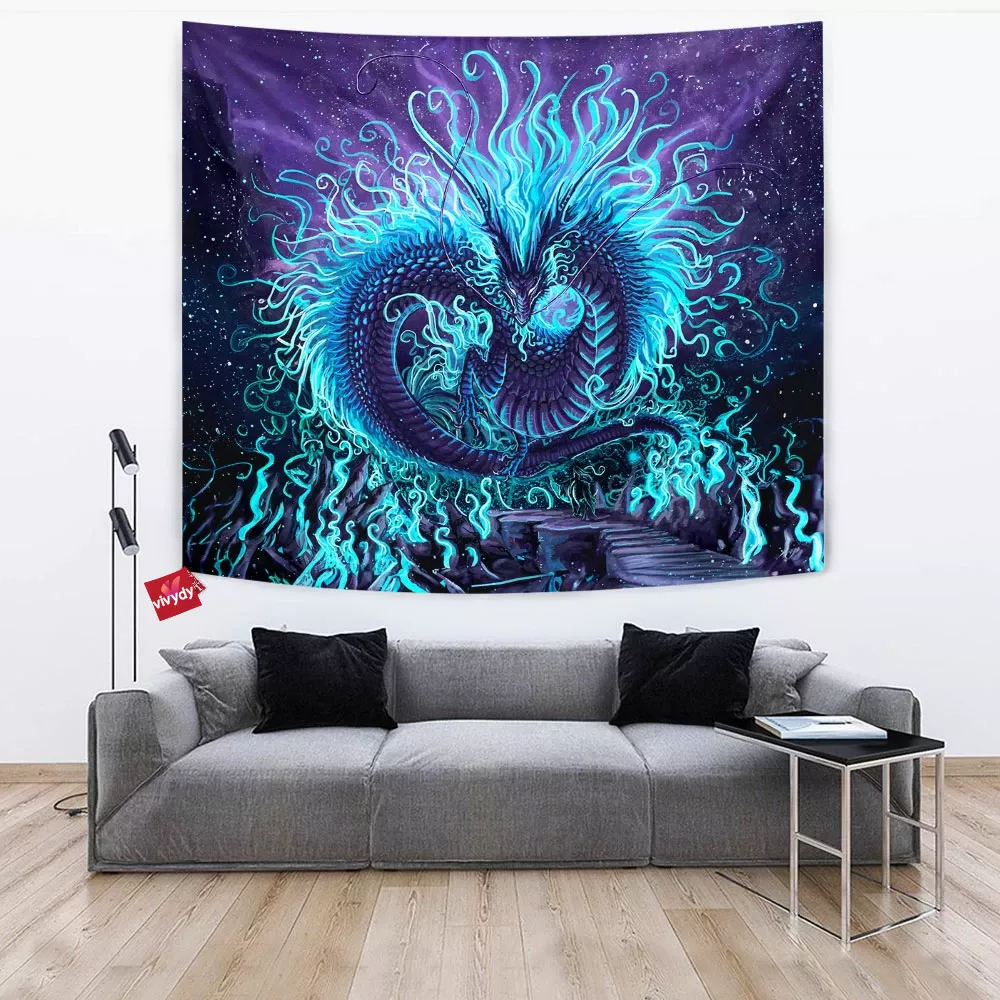 Blue Dragon Tapestry