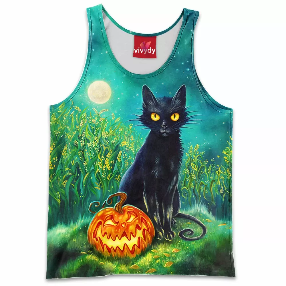 Black Cat Tank Top