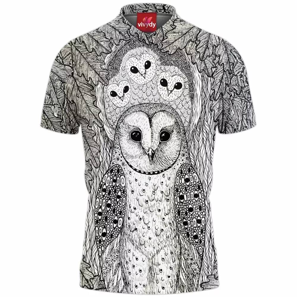 Forest Owl Polo Shirt