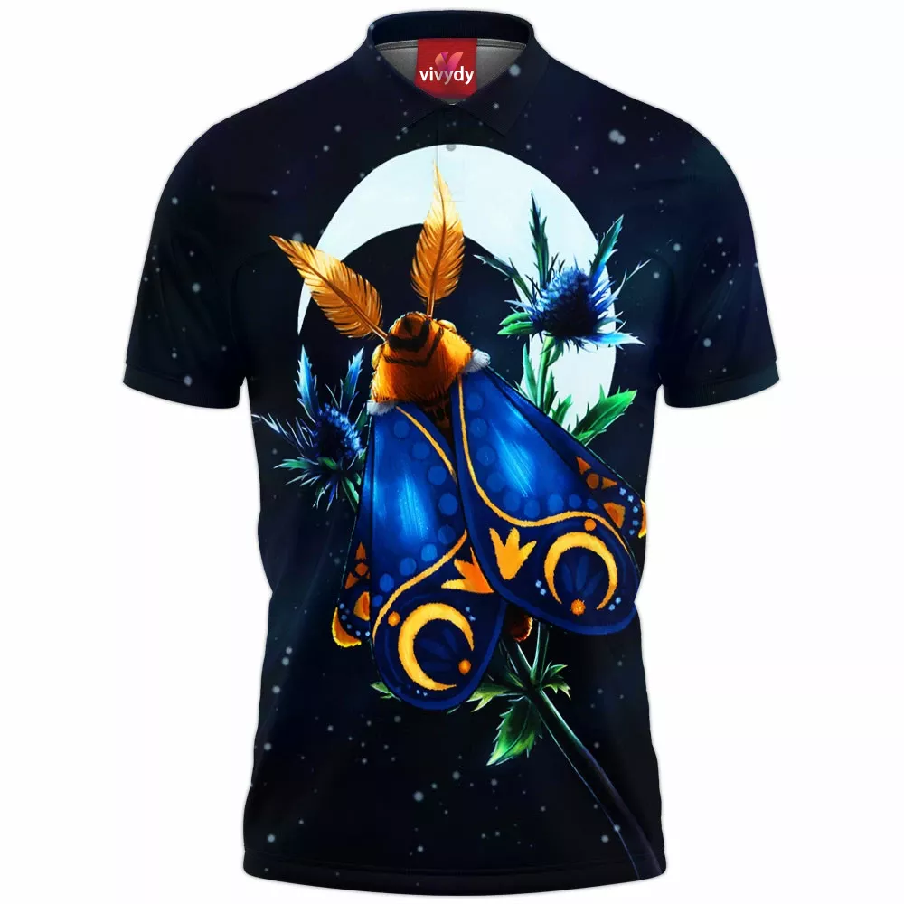 Night Moth Polo Shirt