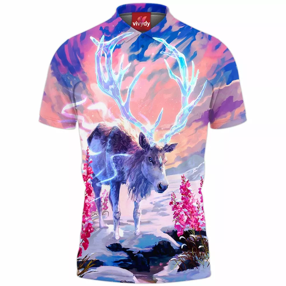 Deer God Polo Shirt