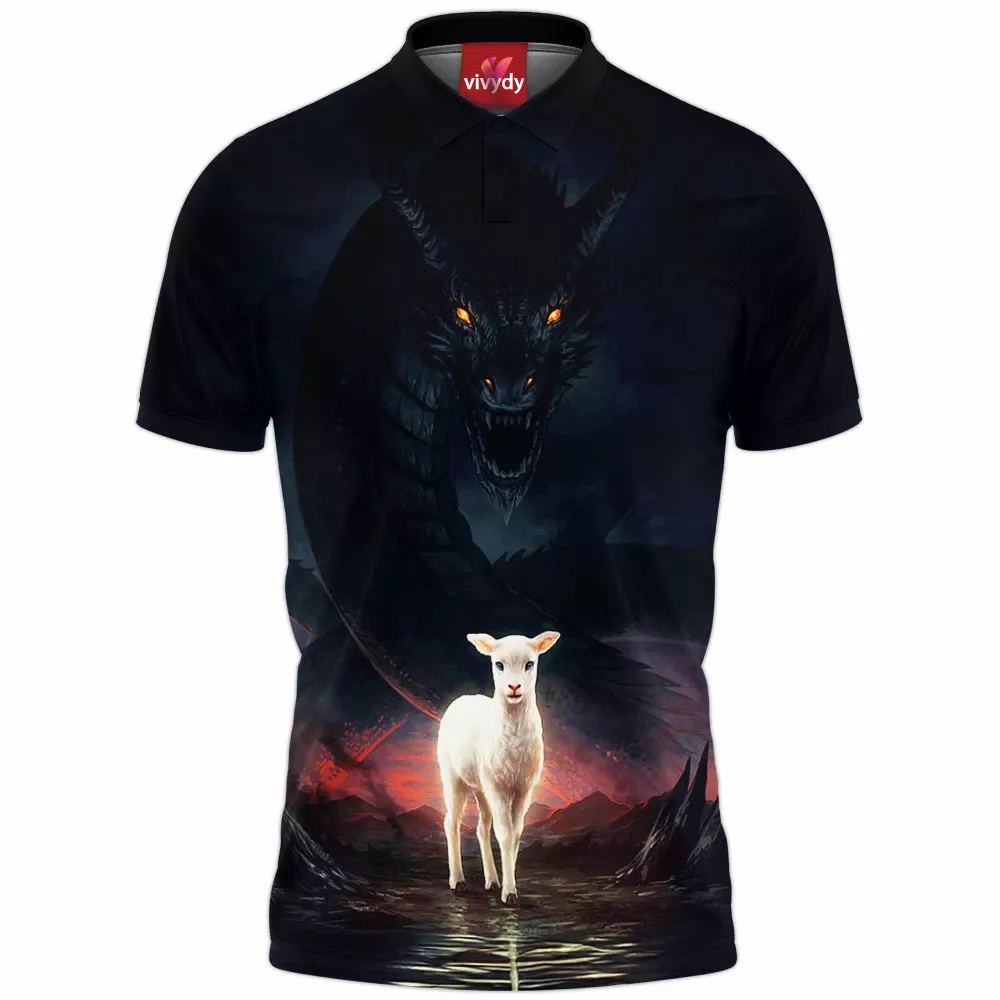 The Lamb And The Dragon Polo Shirt