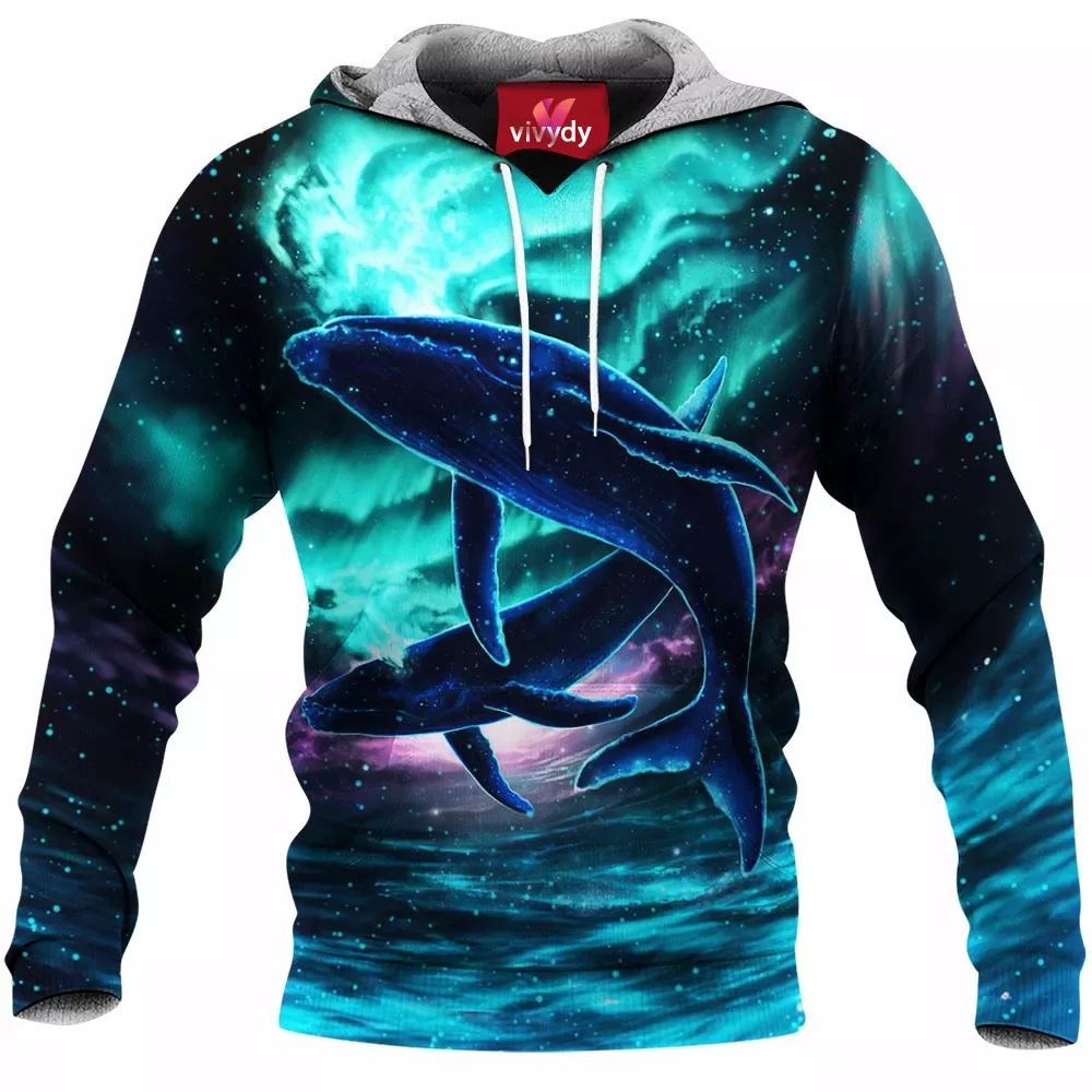 Aurora Galaxy Whale Hoodie