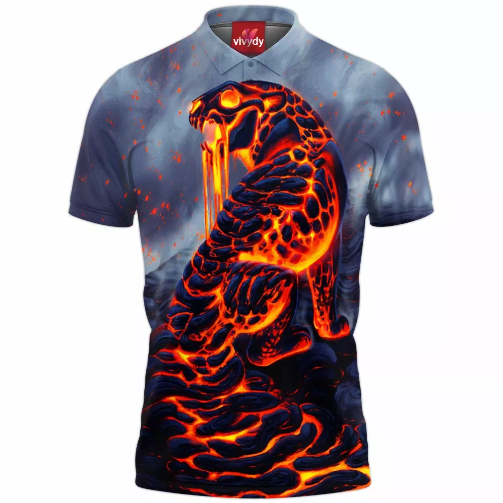 Lava Leopard Polo Shirt