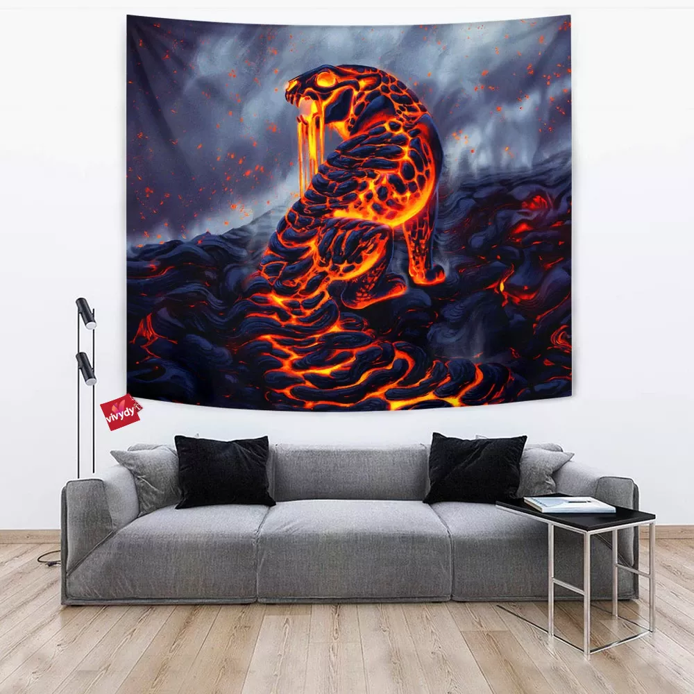 Lava Leopard Tapestry