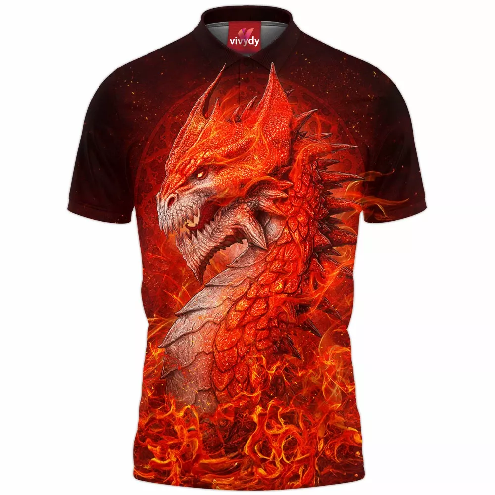 Sun Dragon Polo Shirt