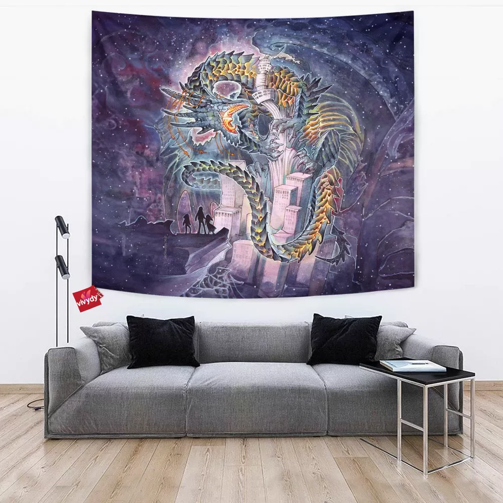 Black Dragon Tapestry