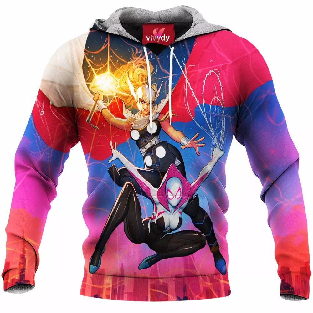 Spider-Gwen Mighty Thor Hoodie