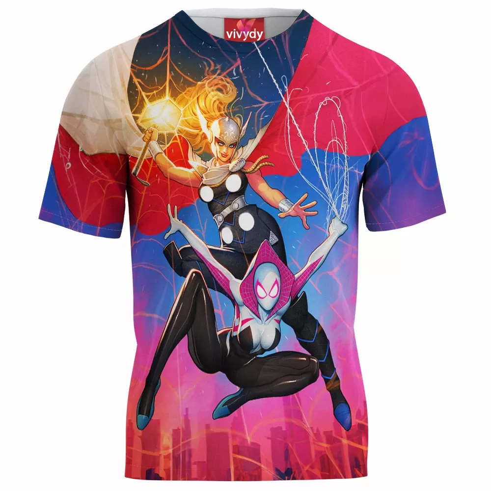 Spider-Gwen Mighty Thor T-Shirt