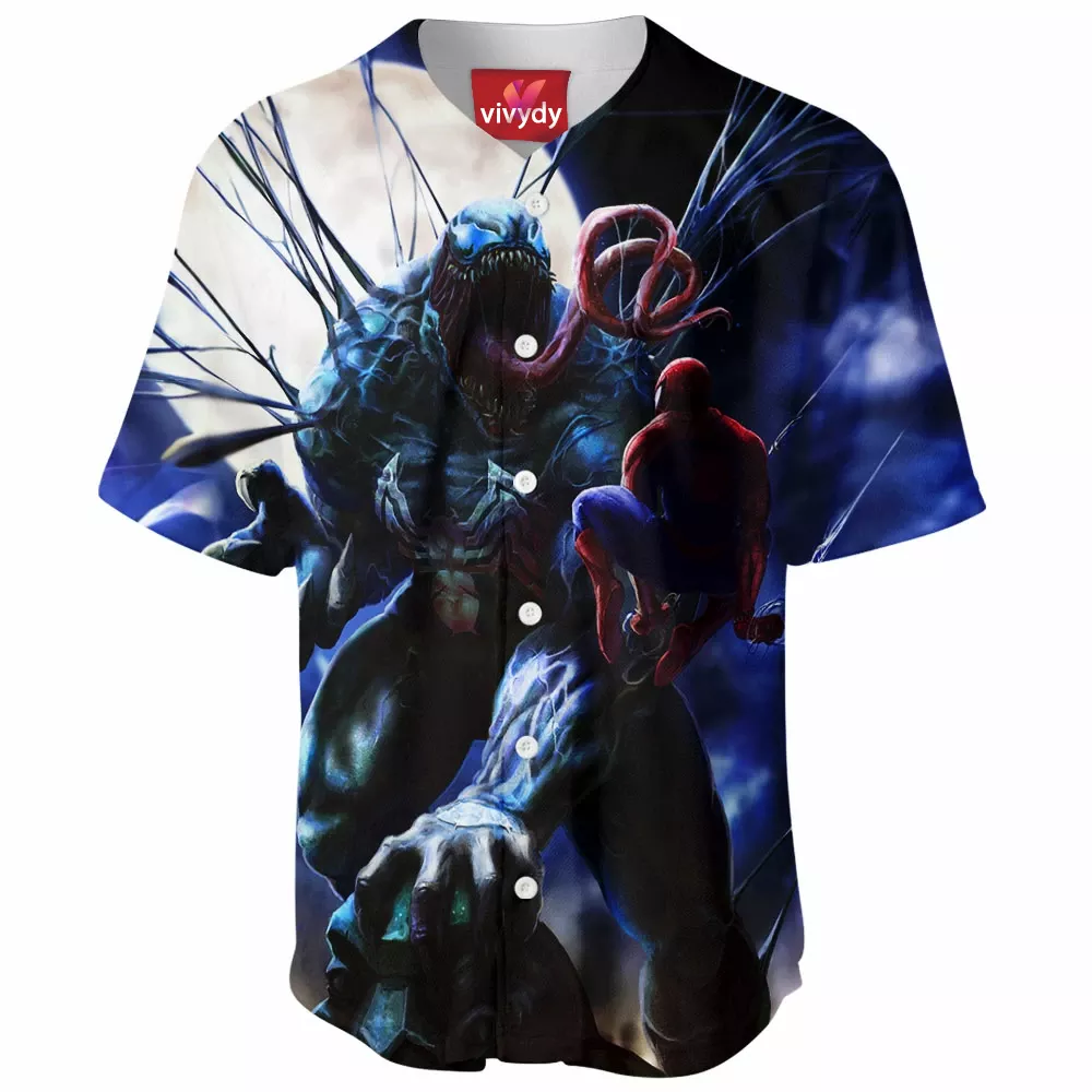 Venom Spider-man Baseball Jersey