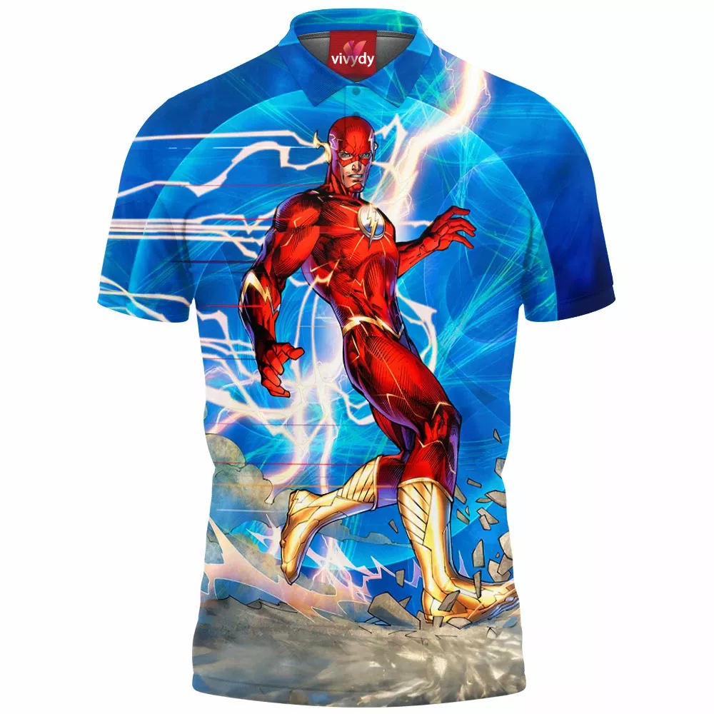 The Flash Comic Polo Shirt