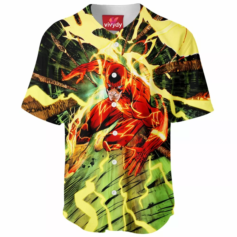 The Flash Comic Baseball Jersey