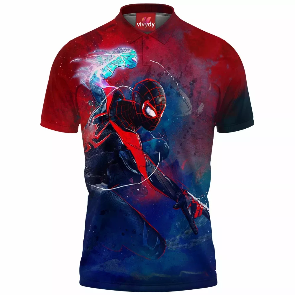 Miles Morales Spider-Man Polo Shirt