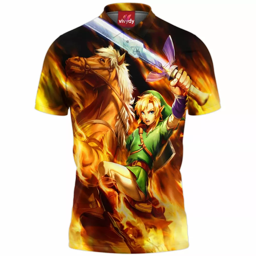 Link Legend Of Zelda Polo Shirt