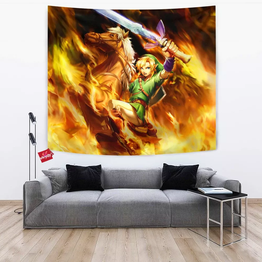 Link Legend Of Zelda Tapestry