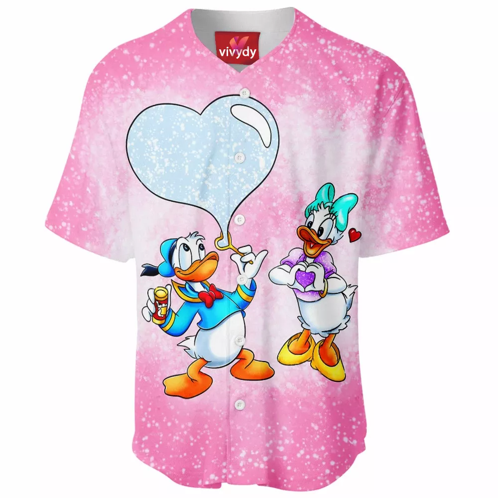 Donald Duck Daisy Duck Baseball Jersey